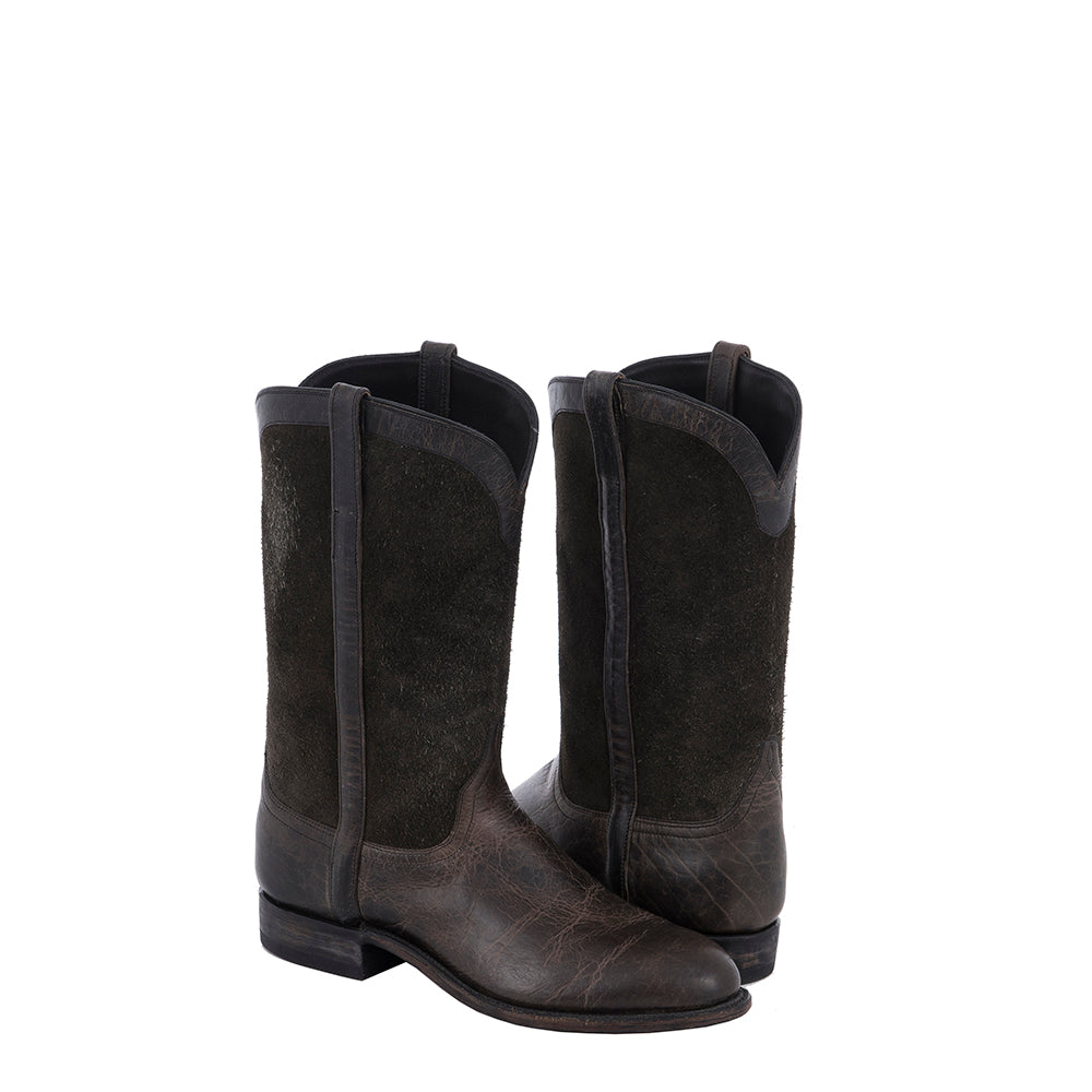 Men's Roper 12-2 Grey Bison/Dark Grey Aniline RO