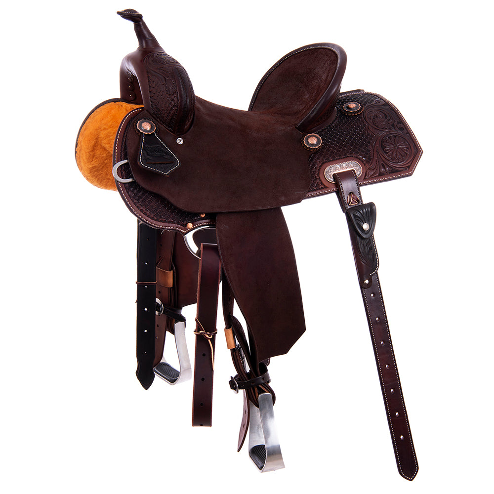 1/2 Chocolate SO/RO Barrel Saddle Notched 1/2 Waffle Julya