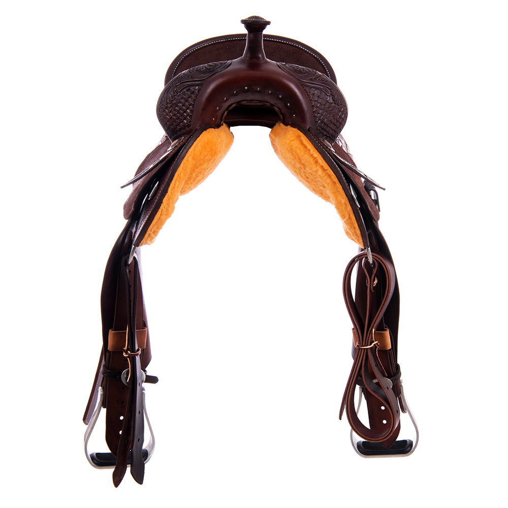 1/2 Chocolate SO/RO Barrel Saddle Notched 1/2 Waffle Julya