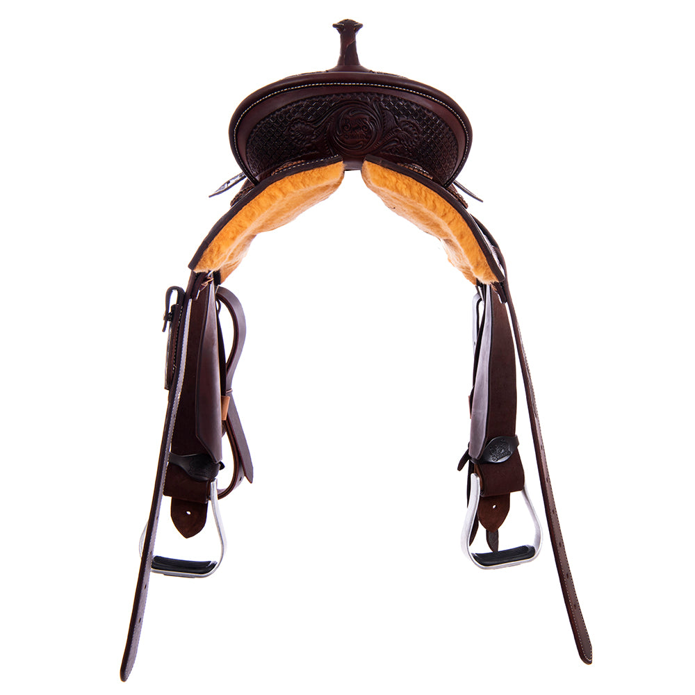 1/2 Chocolate SO/RO Barrel Saddle Notched 1/2 Waffle Julya