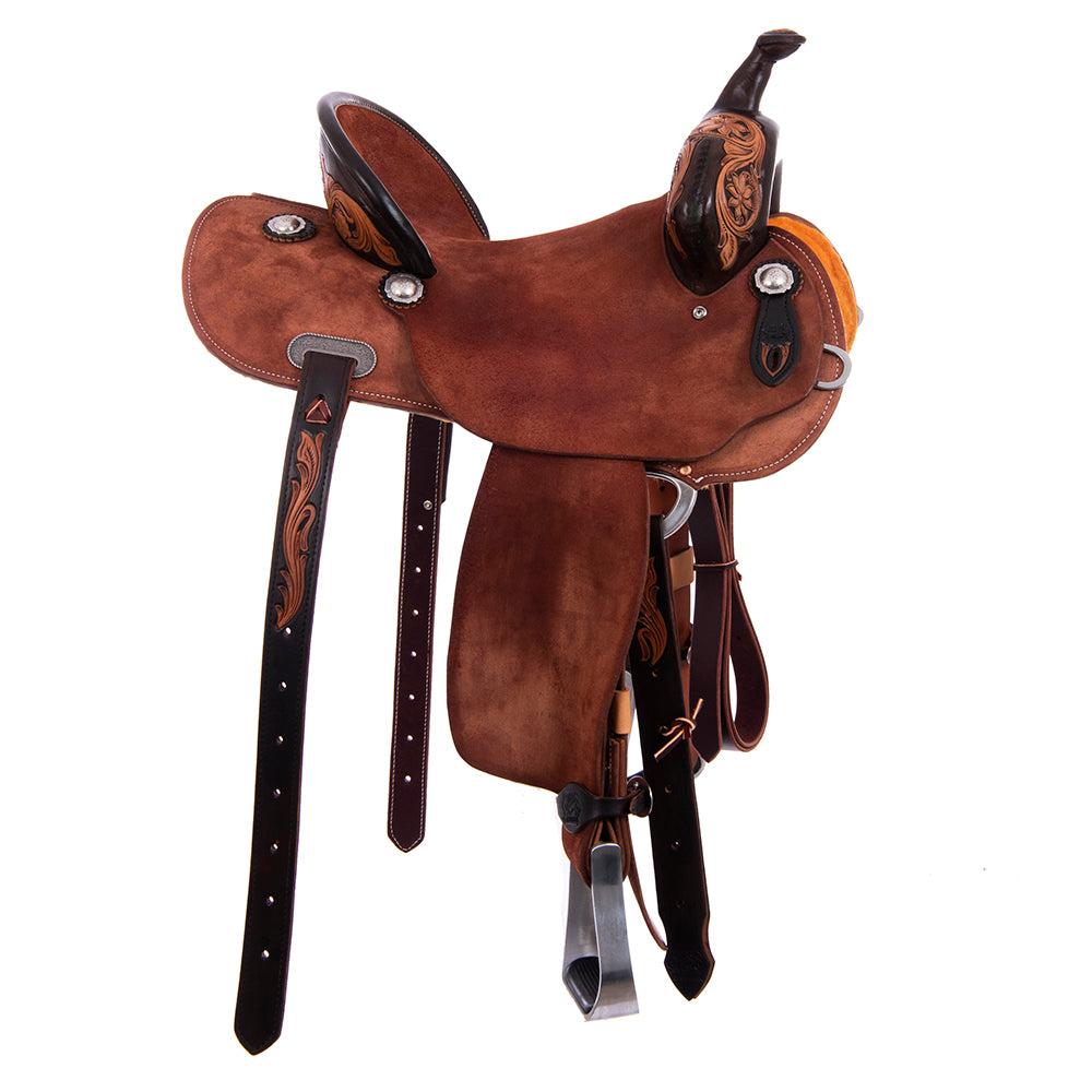 Burns  Russet SO Chestnut RO - Round - 1/8 Full Sunflower w/ Chocolate Painted Background - Standard