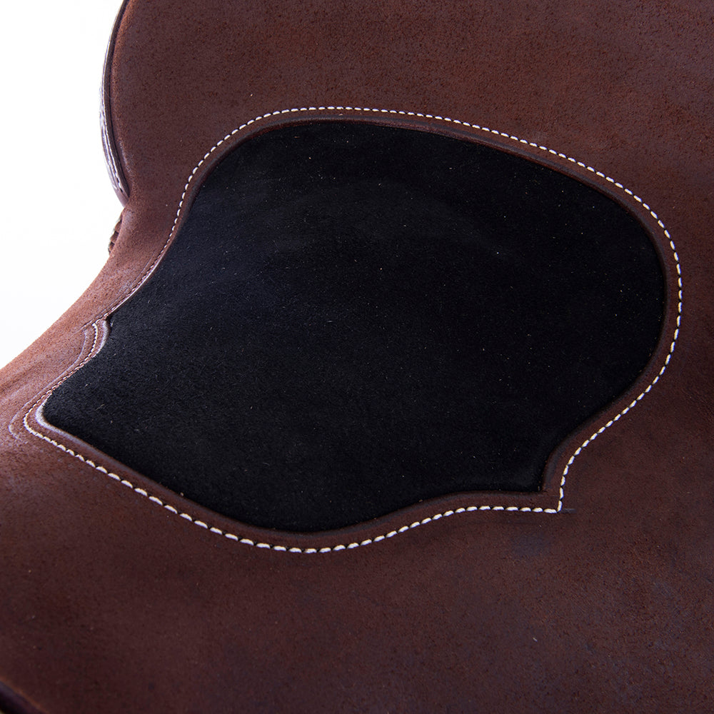 Chocolate Notched 1/2 Waffle Barrel Saddle – Sunny D Tooling