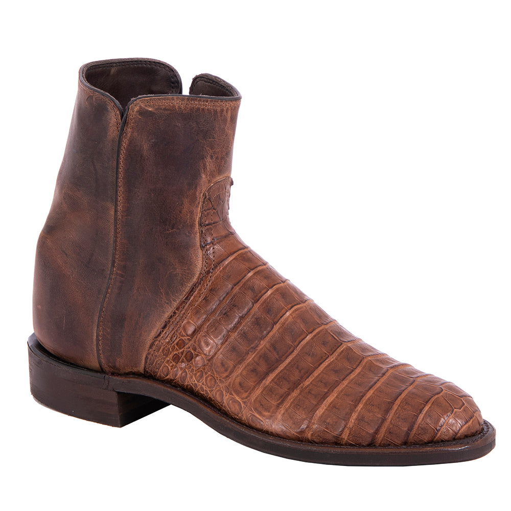 MEN'S SHORTY ROPER CIGAR PULL UP CAIMAN CANELLA GOAT  MV SOLE