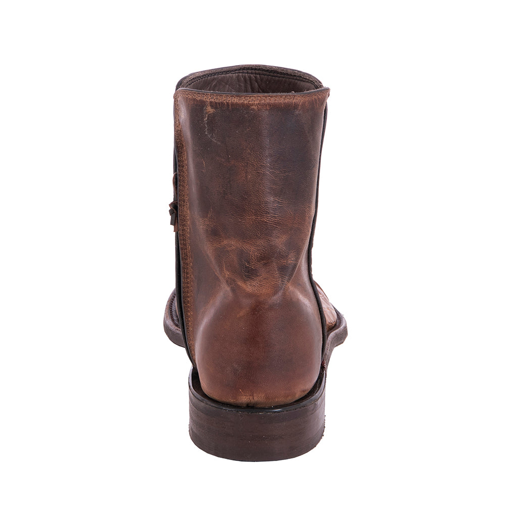 MEN'S SHORTY ROPER CIGAR PULL UP CAIMAN CANELLA GOAT  MV SOLE