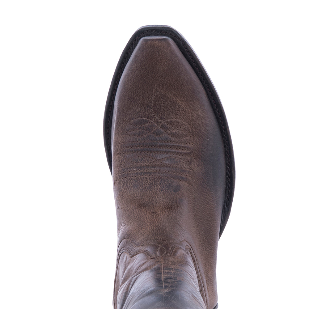 Ladies 12" Tobac Goat Toe Bug Cowboy Boot