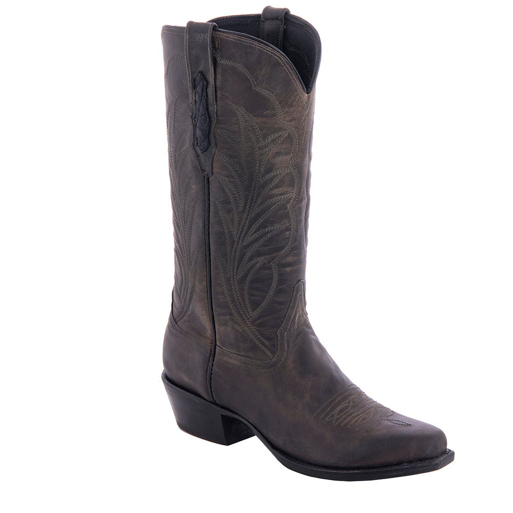 Ladies 13-2 Grey Goat Winn Stitch Toe Bug Cowboy Boot