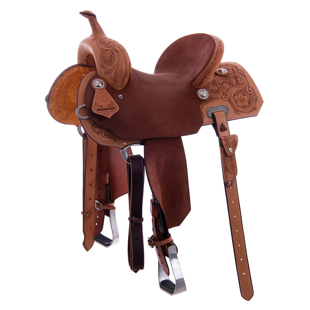1/2 Russet SO/Chestnut RO Trophy Saddle- Notched- 1/2 D Daisy Miss North Dakota Rodeo 2025