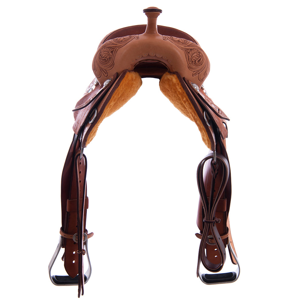 1/2 Russet SO/Chestnut RO Trophy Saddle- Notched- 1/2 D Daisy Miss North Dakota Rodeo 2025