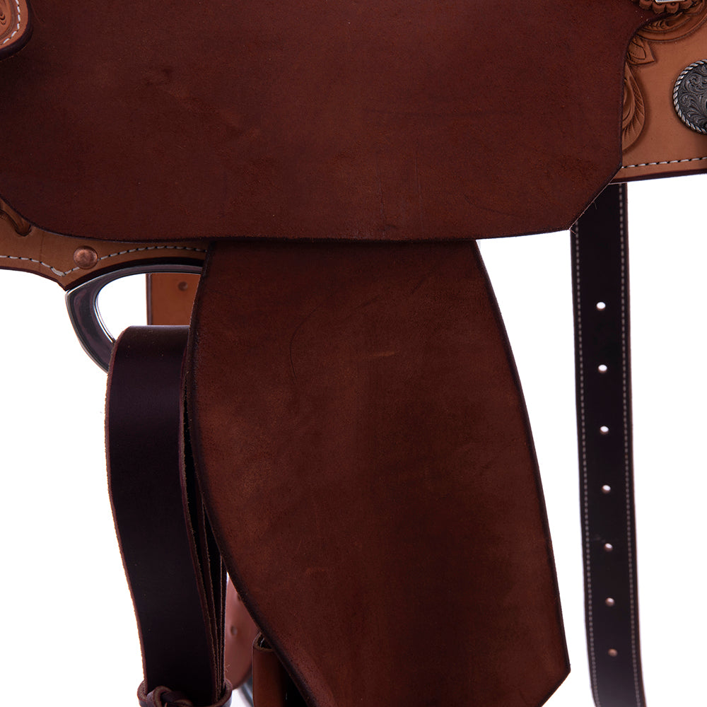 1/2 Russet SO/Chestnut RO Trophy Saddle- Notched- 1/2 D Daisy Miss North Dakota Rodeo 2025