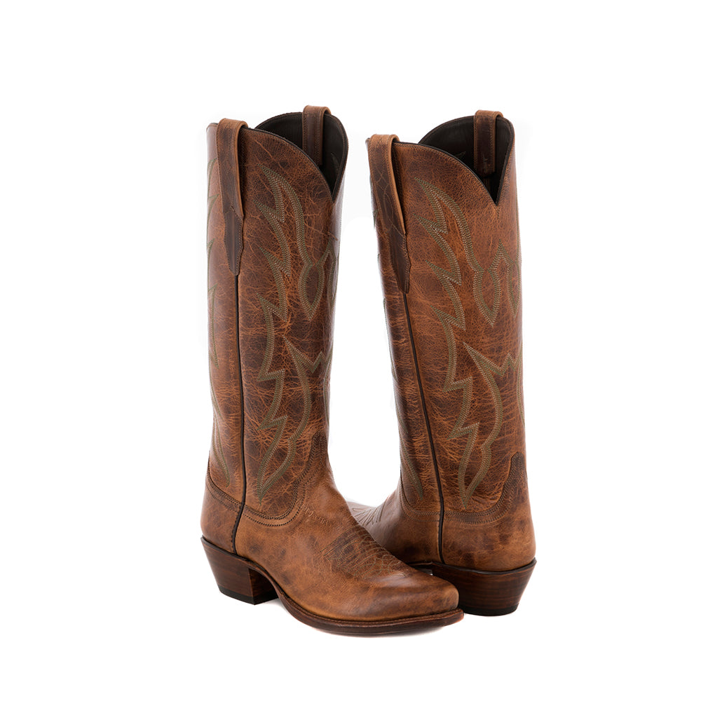 Ladies Whiskey Bison 15" Cowboy Boot