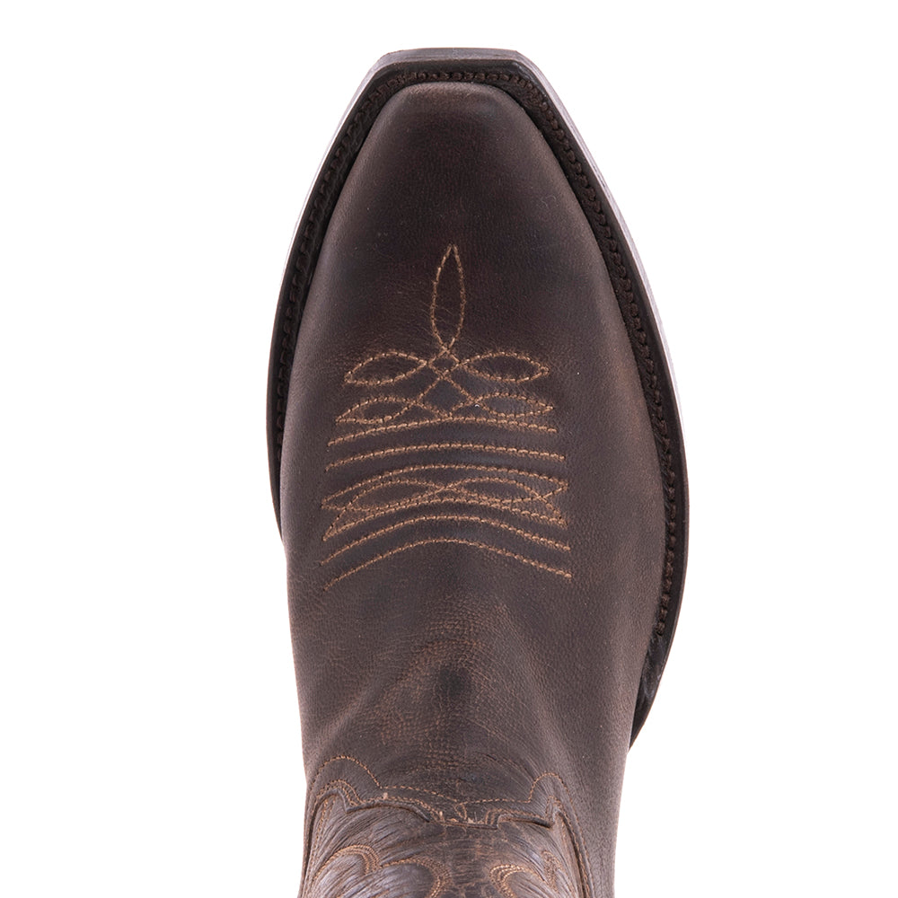 Ladies Cowboy 13-2 Tobac Goat Winn Stitch Toe Bug Mini Vibram