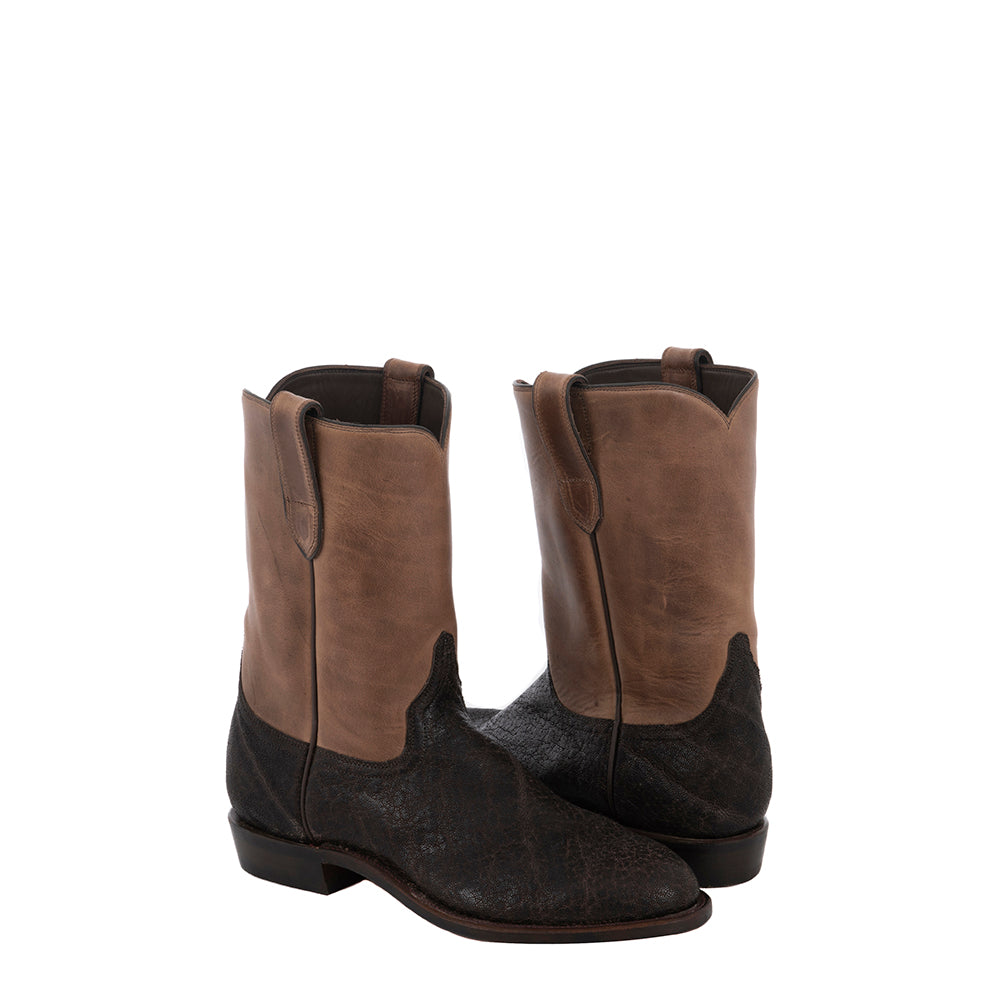 Men's Nicotine Elephant Natural Horween Roper