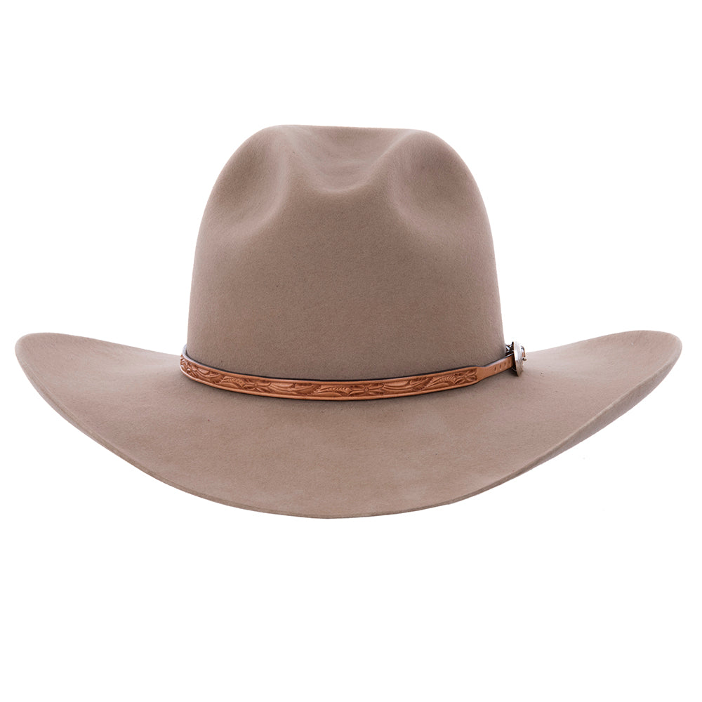 WILD ROSE TOOLED HAT BAND 3/8-1/4 NAT