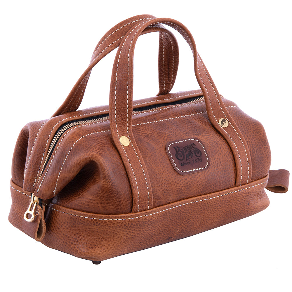 BURNS SHAVE KIT IN SADDLE TAN