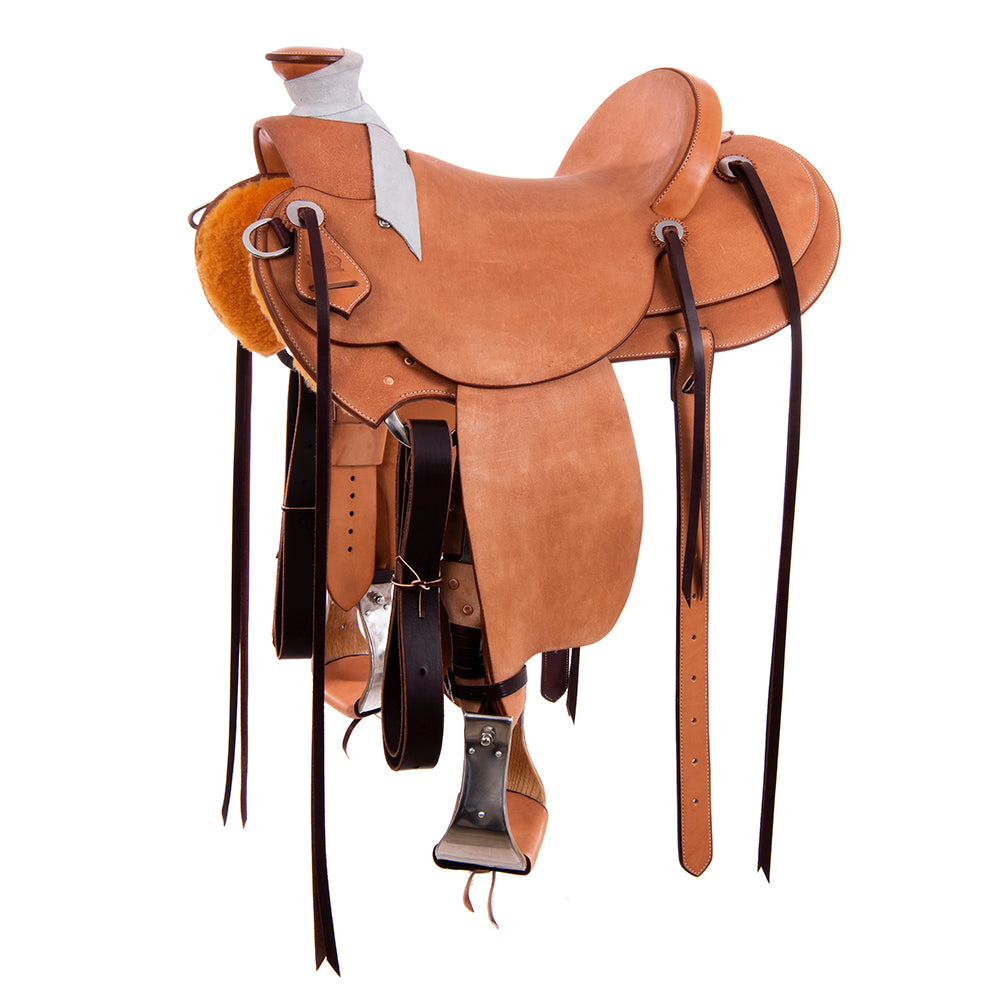 Russet RO Ranch Saddle- Kidney Bean- No Tooling- Cheyenne- Hard Seat