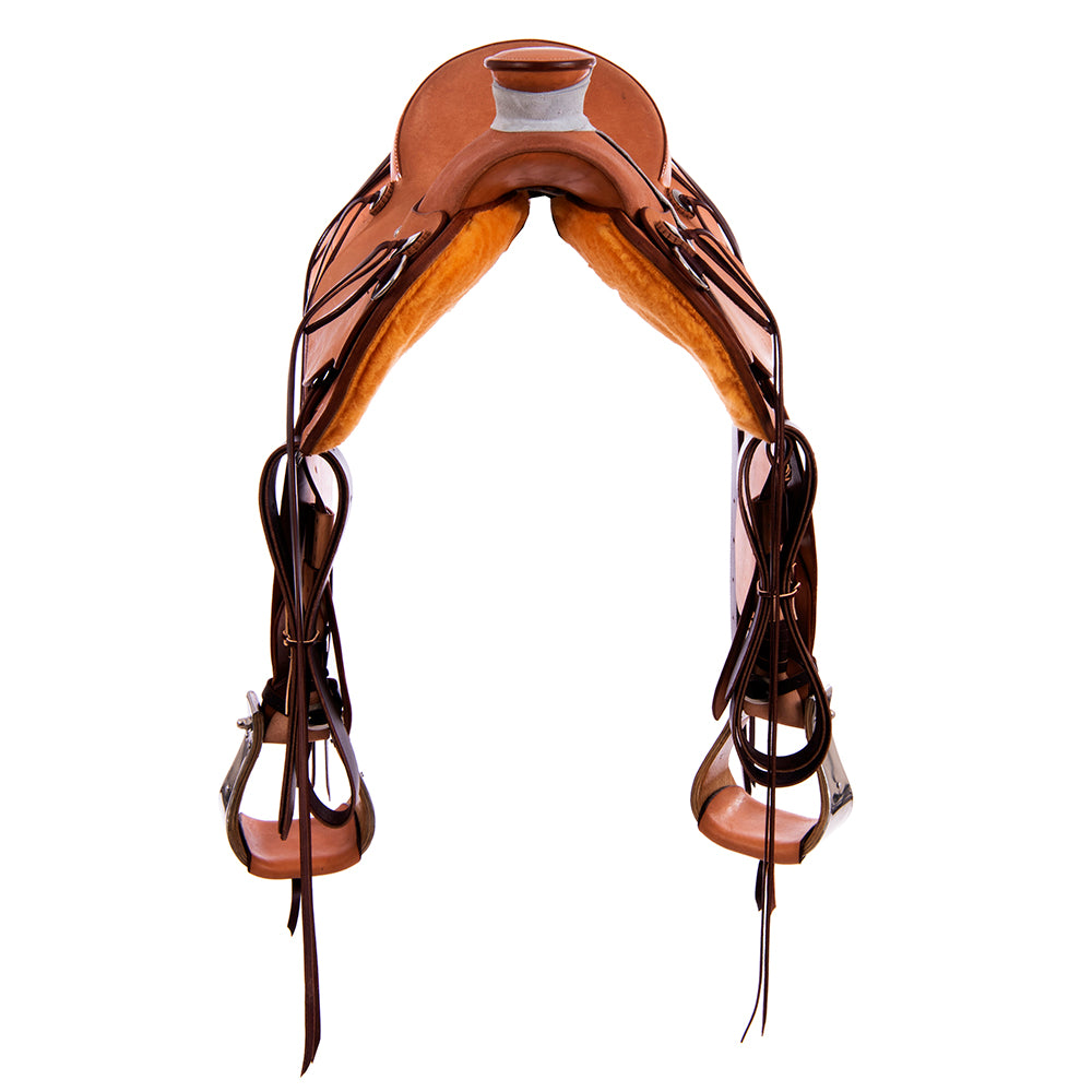 Russet RO Ranch Saddle- Kidney Bean- No Tooling- Cheyenne- Hard Seat