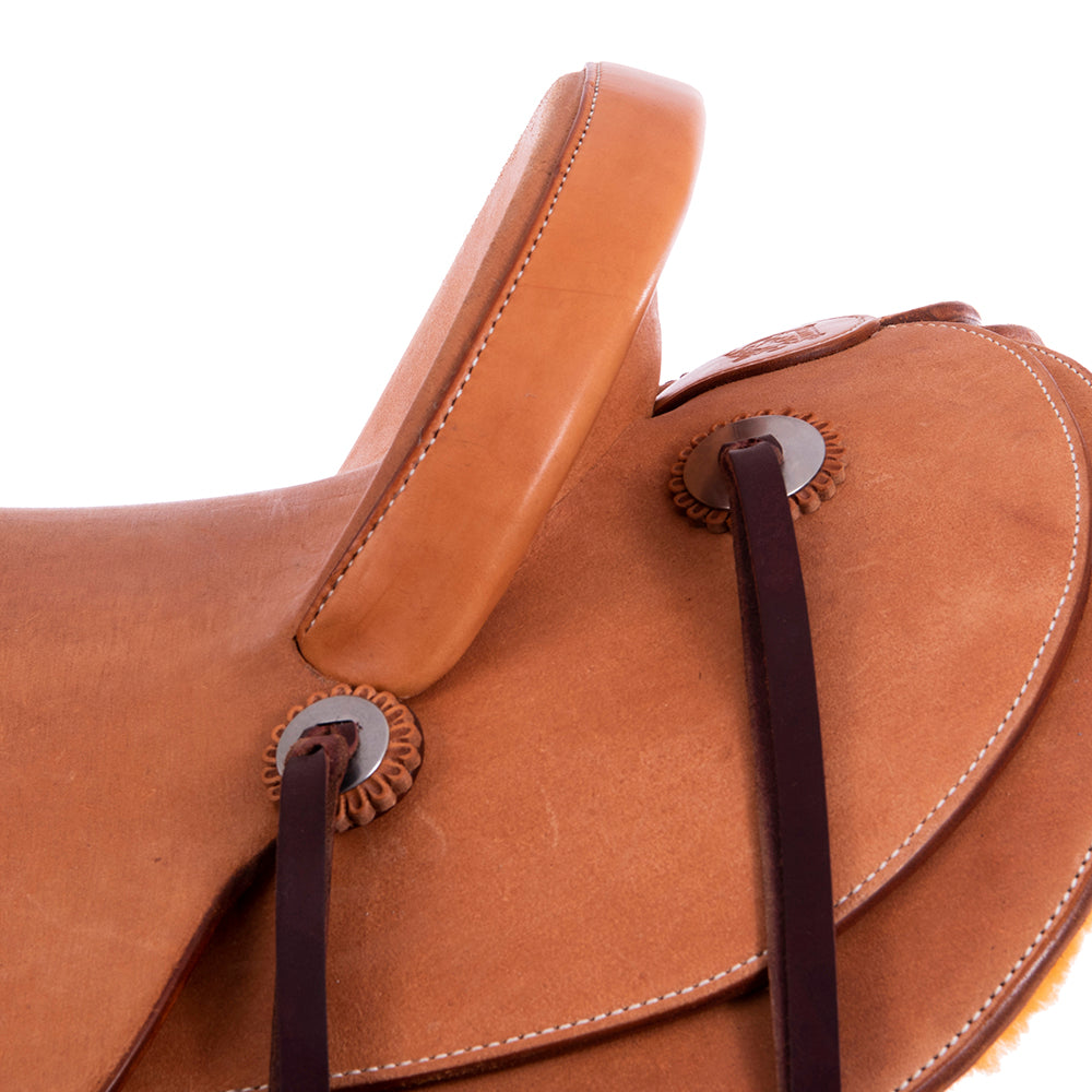 Russet RO Ranch Saddle- Kidney Bean- No Tooling- Cheyenne- Hard Seat