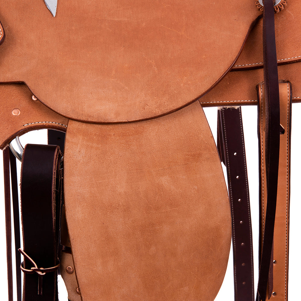 Russet RO Ranch Saddle- Kidney Bean- No Tooling- Cheyenne- Hard Seat