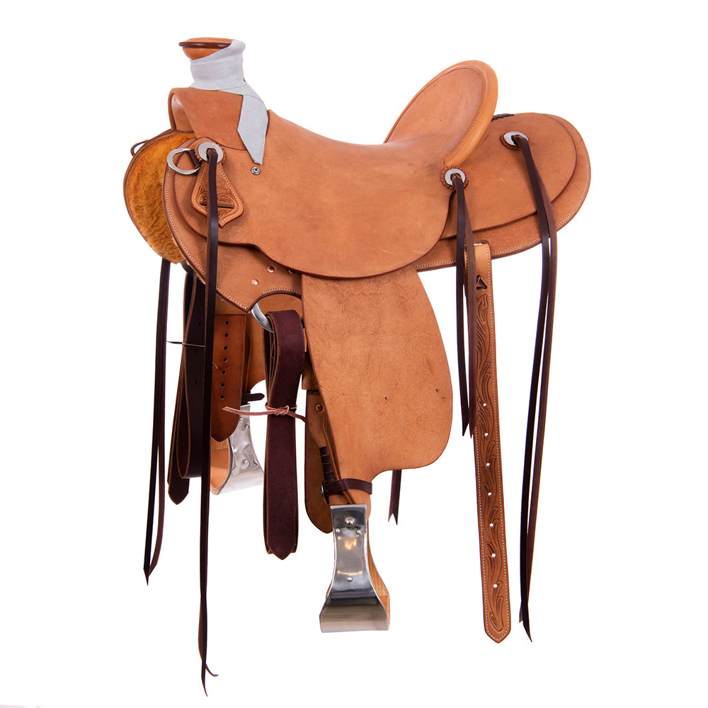 Russet RO Ranch Saddle- Kidney Bean- No Tooling- Standard Binding- Hard Seat