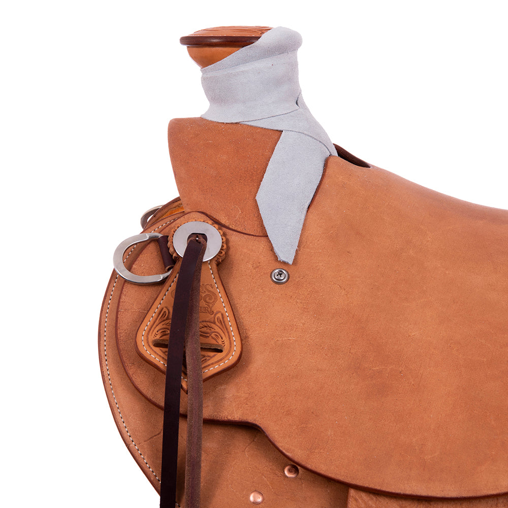 Russet RO Ranch Saddle- Kidney Bean- No Tooling- Standard Binding- Hard Seat
