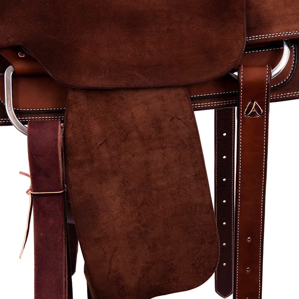 Burns Chocolate RO Rope Saddle - Conventional - No Tooling