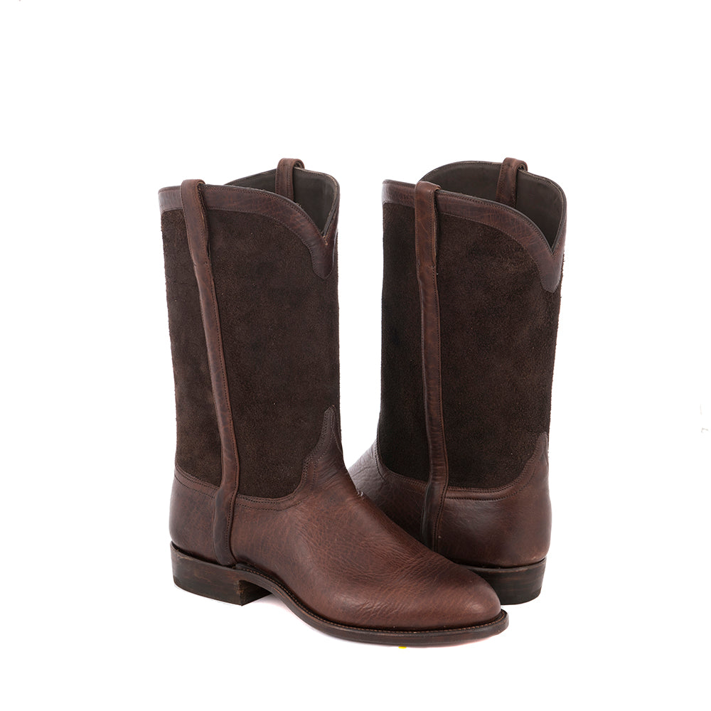 Mens Roper 12-2 Mocha Bison CH Moto RO Upper Covered Side Seam/Collar