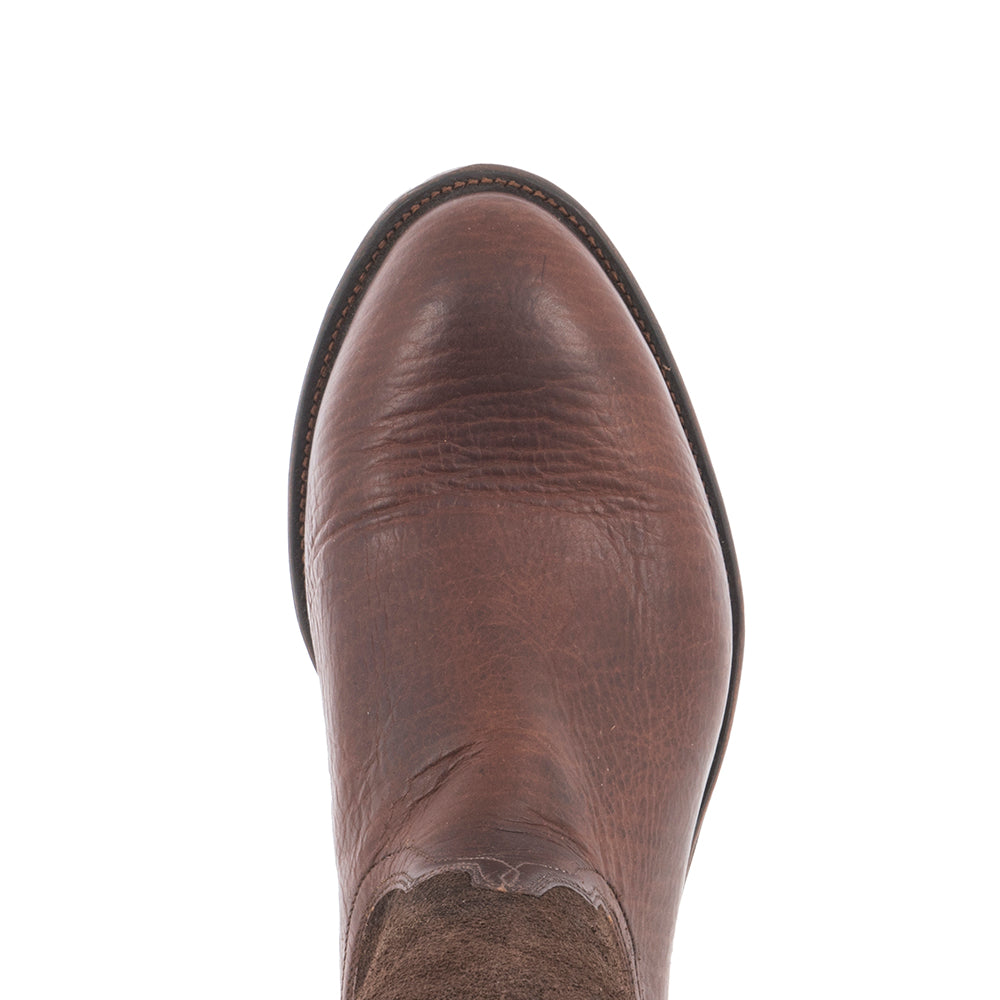 Mens Roper 12-2 Mocha Bison CH Moto RO Upper Covered Side Seam/Collar