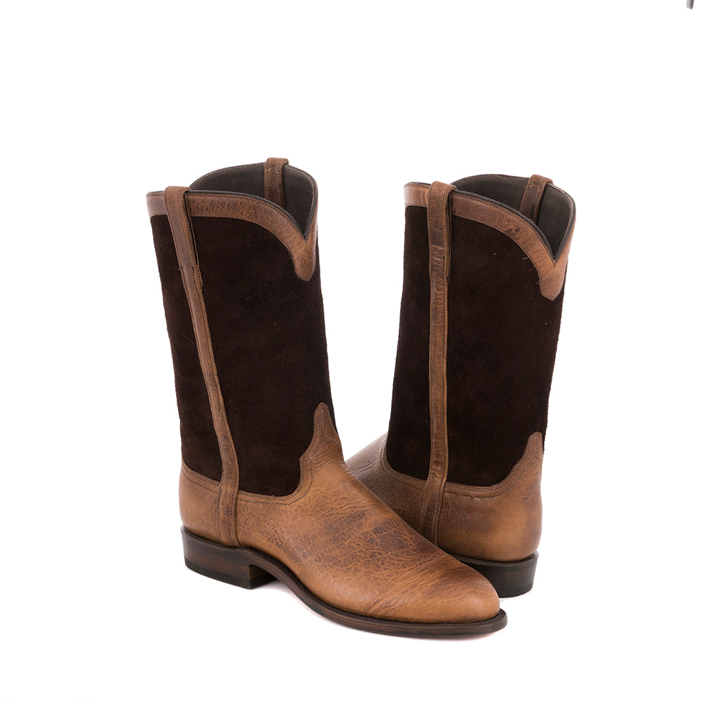 Men's Roper 12-2 Cognac Bison/Chocolate RO