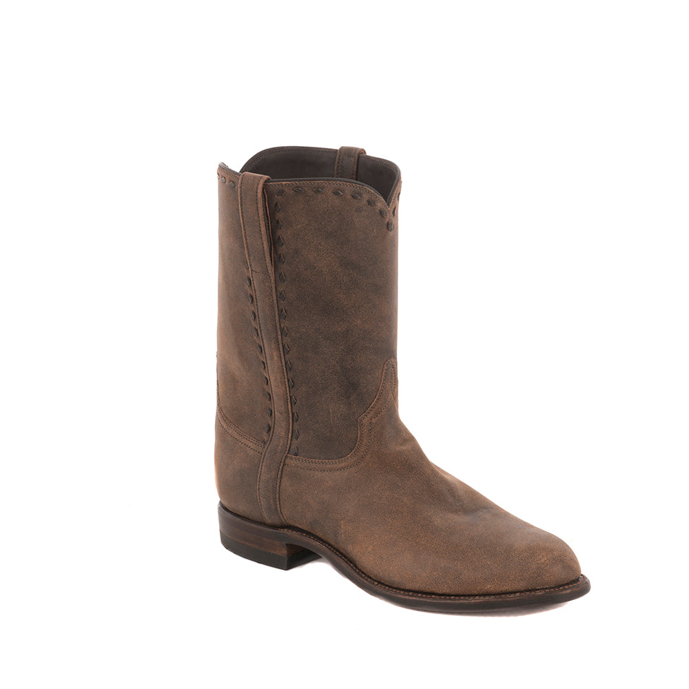 Men's Roper 10-1 Brown Bomber CH Buckstitch Covered Side Seam