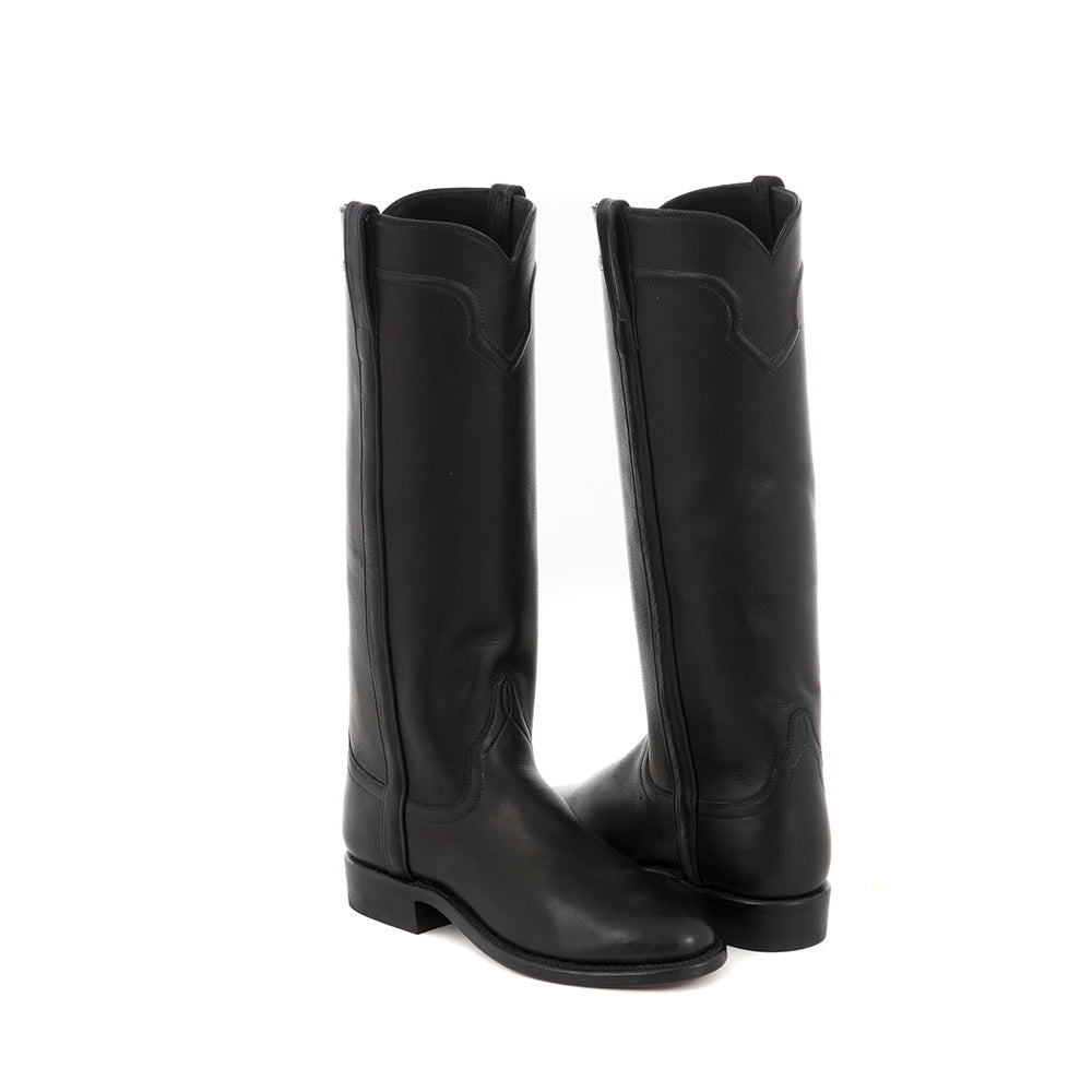 LADIES BLACK ANALINE 14" ROPER ARROW CORD BOOT