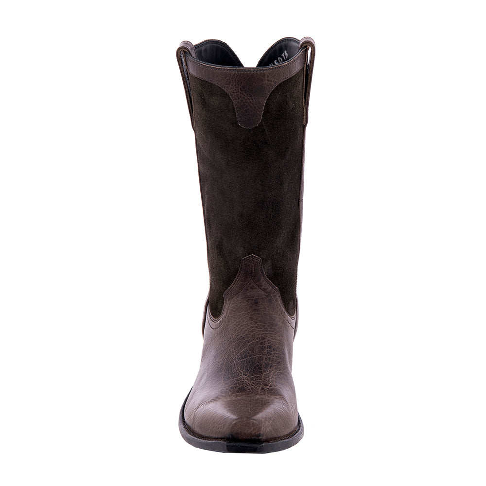 Men's Henry Bison Grey Cowboy Boot w/ Covered Side Seam