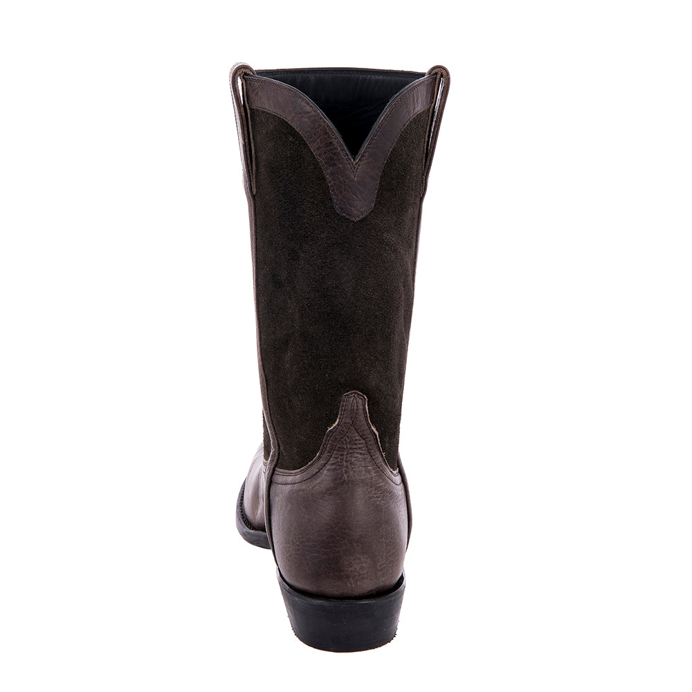 Men's Henry Bison Grey Cowboy Boot w/ Covered Side Seam