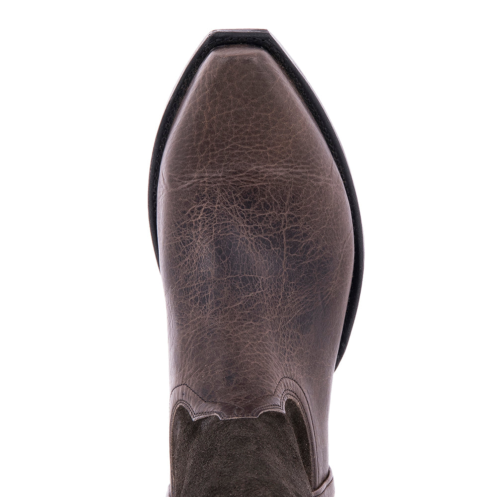 Men's Henry Bison Grey Cowboy Boot w/ Covered Side Seam