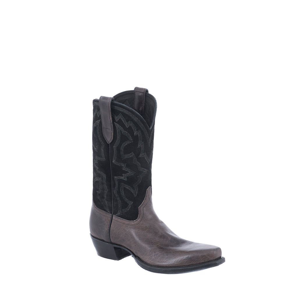 Men's Henry Grey Bison w/ Black Aniline RO Cowboy Boot