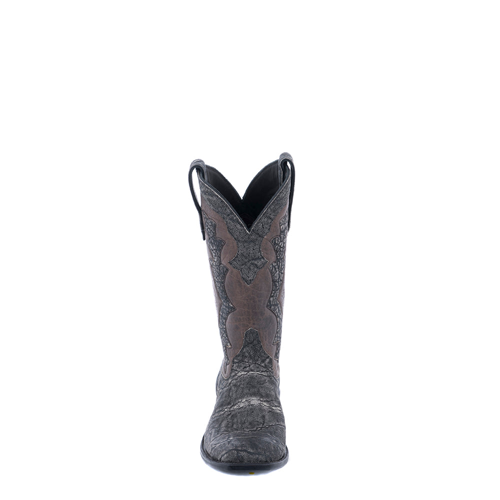 LADIES GREY ELEPHANT/GREY ELEPHANT INLAY COWBOY BOOT