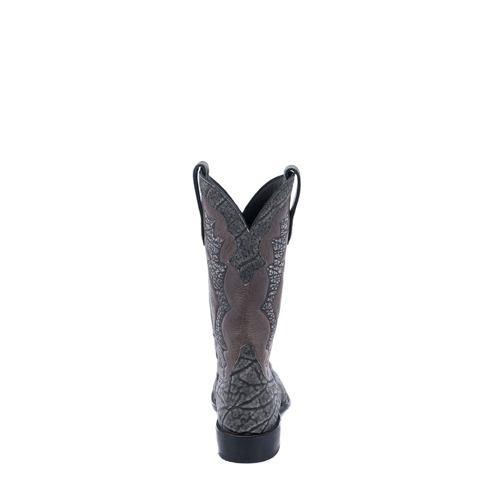LADIES GREY ELEPHANT/GREY ELEPHANT INLAY COWBOY BOOT