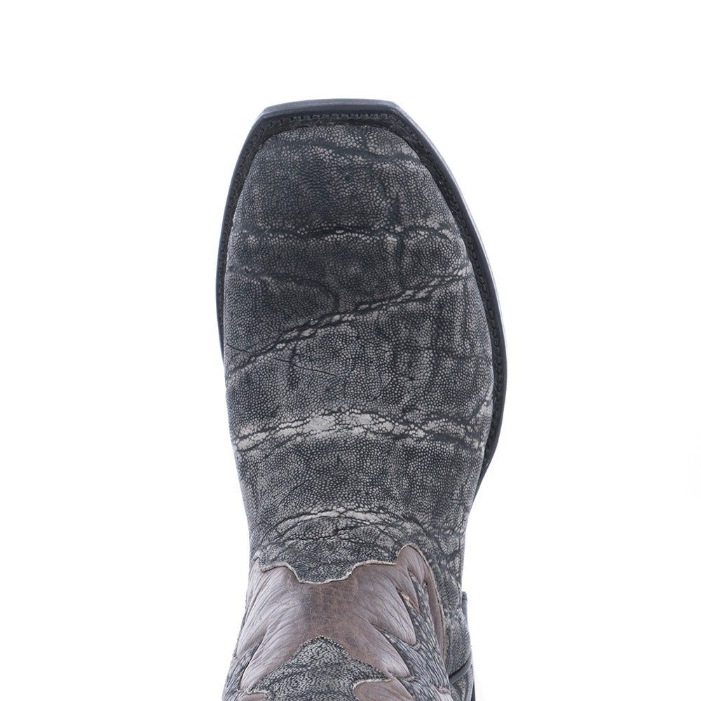 LADIES GREY ELEPHANT/GREY ELEPHANT INLAY COWBOY BOOT