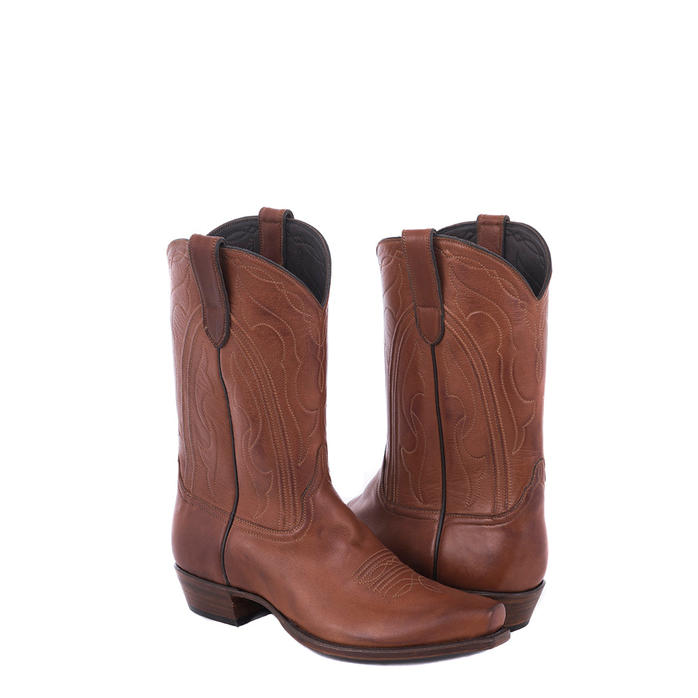 Men's Burnished British Tan Aniline Cowboy TB