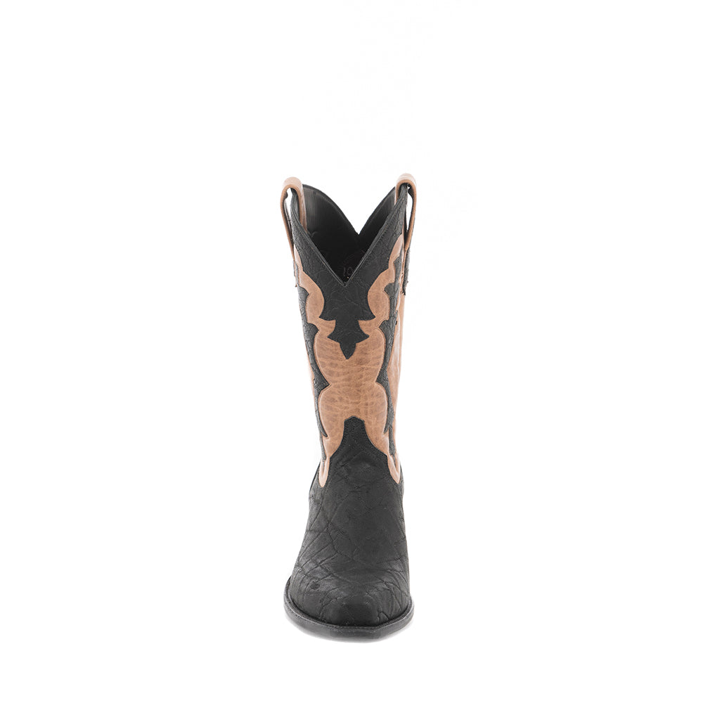 Men's Black Elephant Natural Horween Cowboy Boot