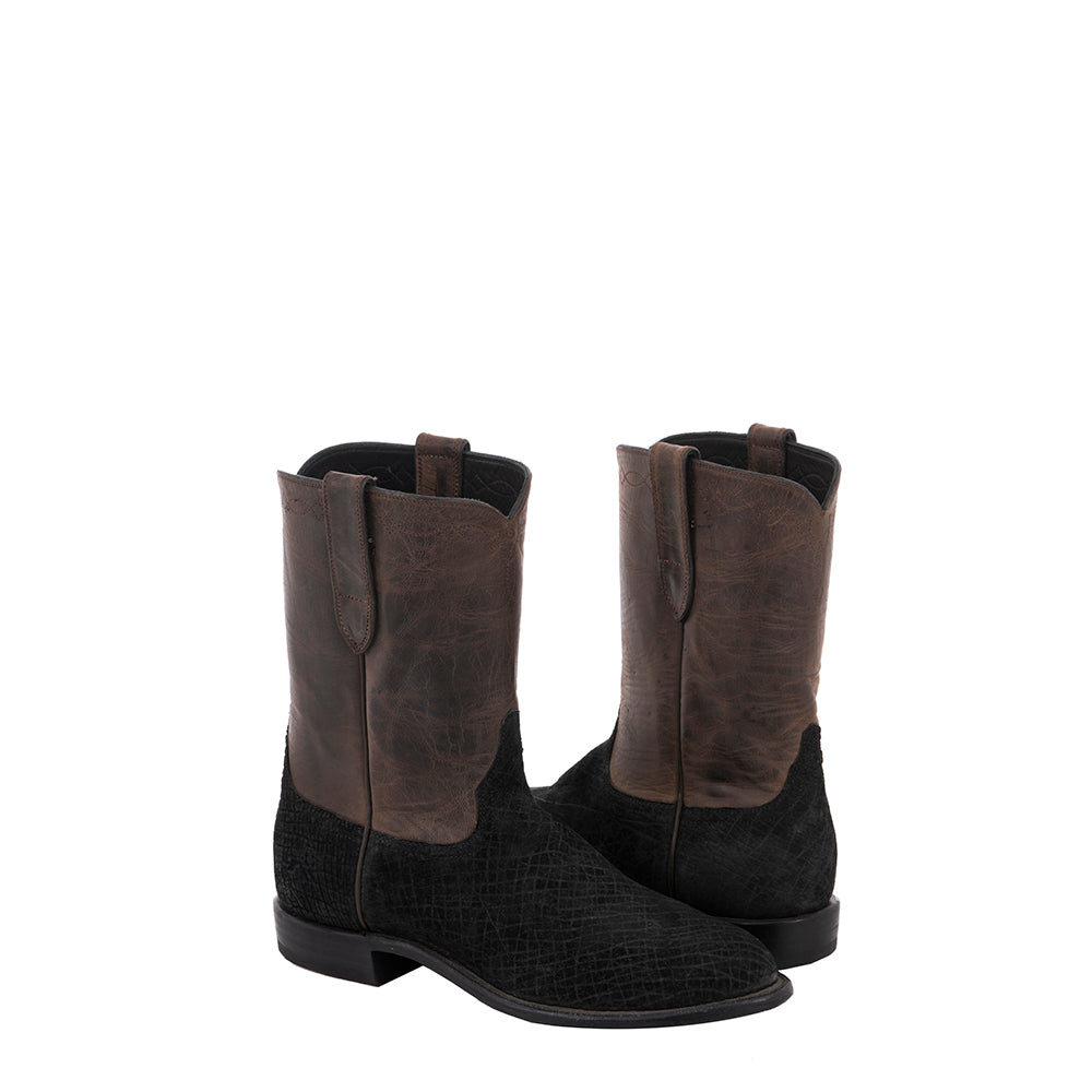 Men's 10" Roper BK Hippo / Tobac Goat