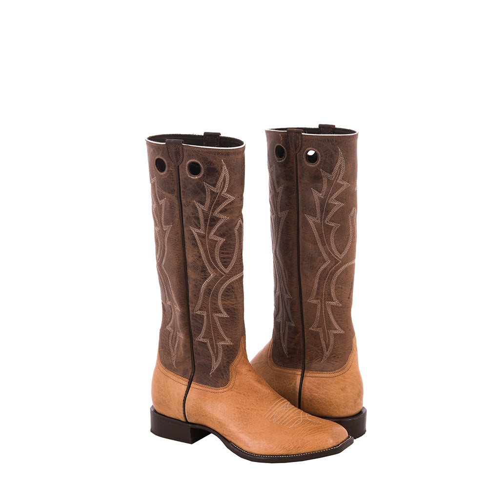 Men's Cowboy Honey Bison Canella Goat Crown S Pull Holes