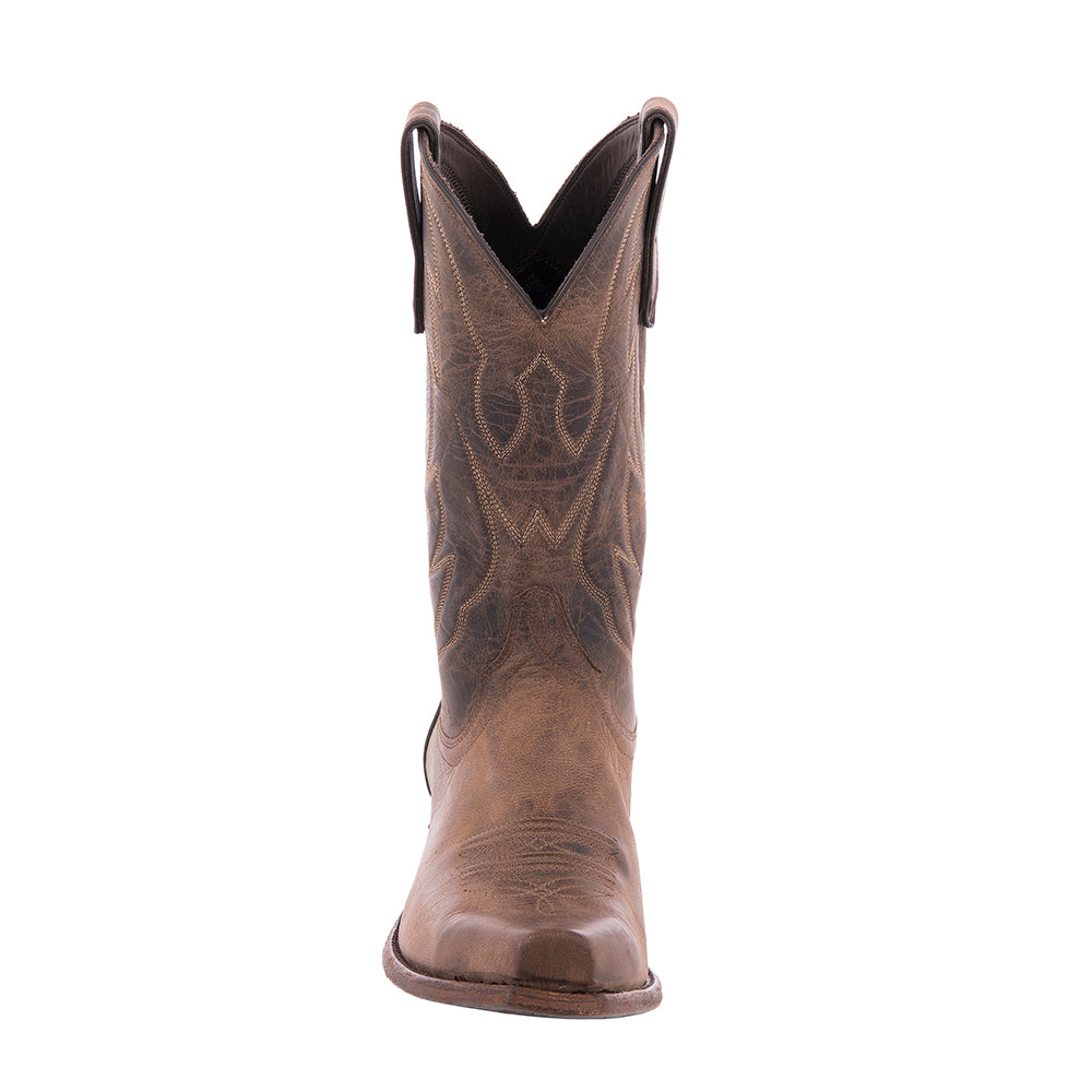 Men's Tobac Cowboy Boot w/ Stitched Top