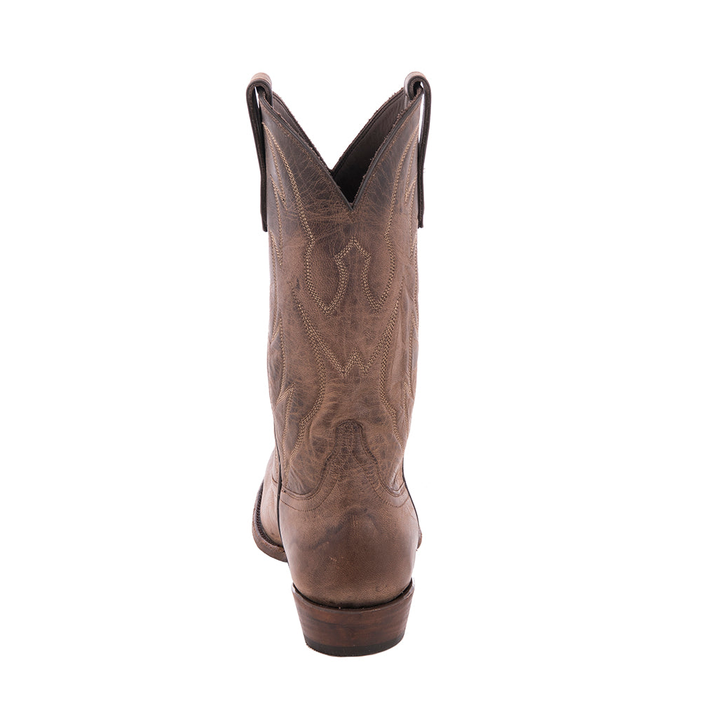 Men's Tobac Cowboy Boot w/ Stitched Top