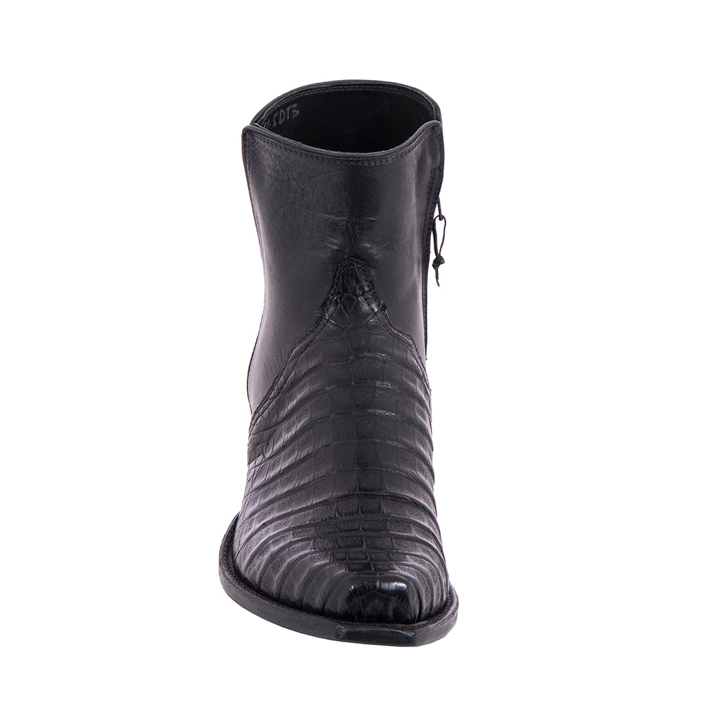 Men's Shorty Black Caiman Black Aniline