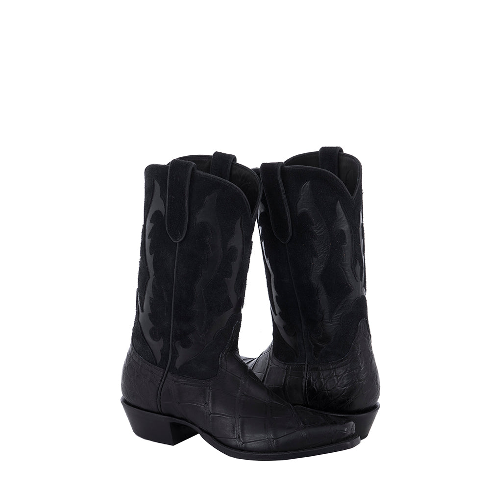 Men's Cowboy BK Wild Gator Inlay Top