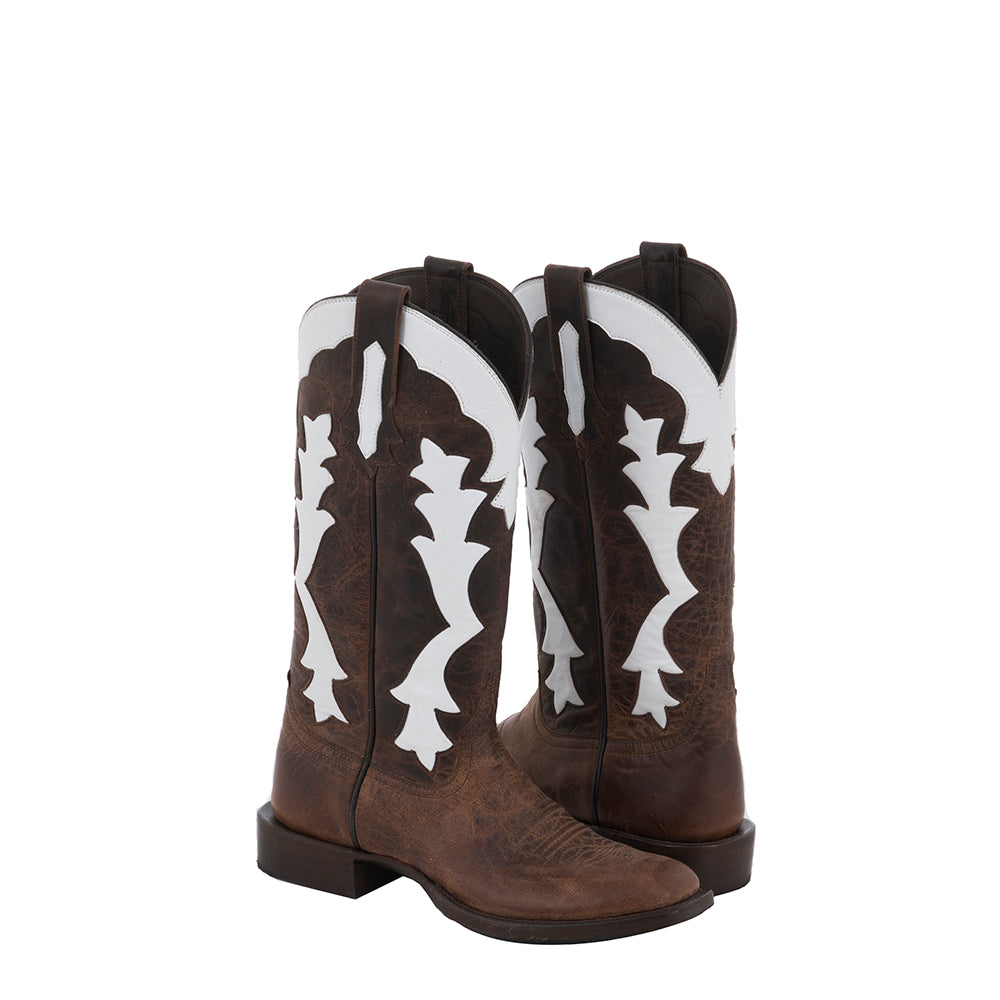 LADIES 13" COWBOY CANELLA GOAT GP INLAY SOLE SAVER