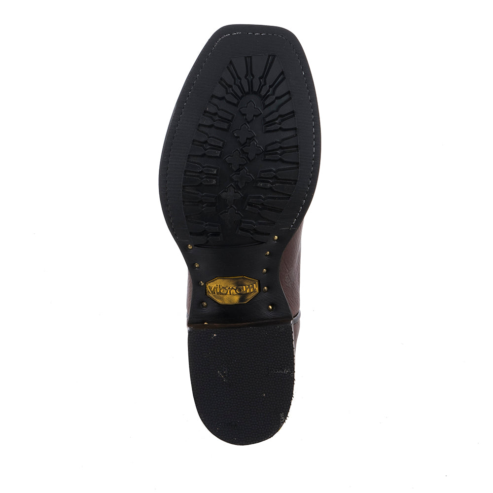 LADIES 15" COWBOY MOCHA BISON ALL OVER