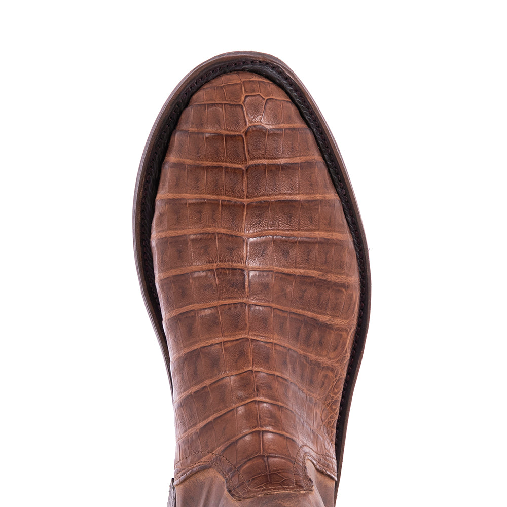 MEN'S SHORTY ROPER CIGAR PULL UP CAIMAN CANELLA GOAT  MV SOLE