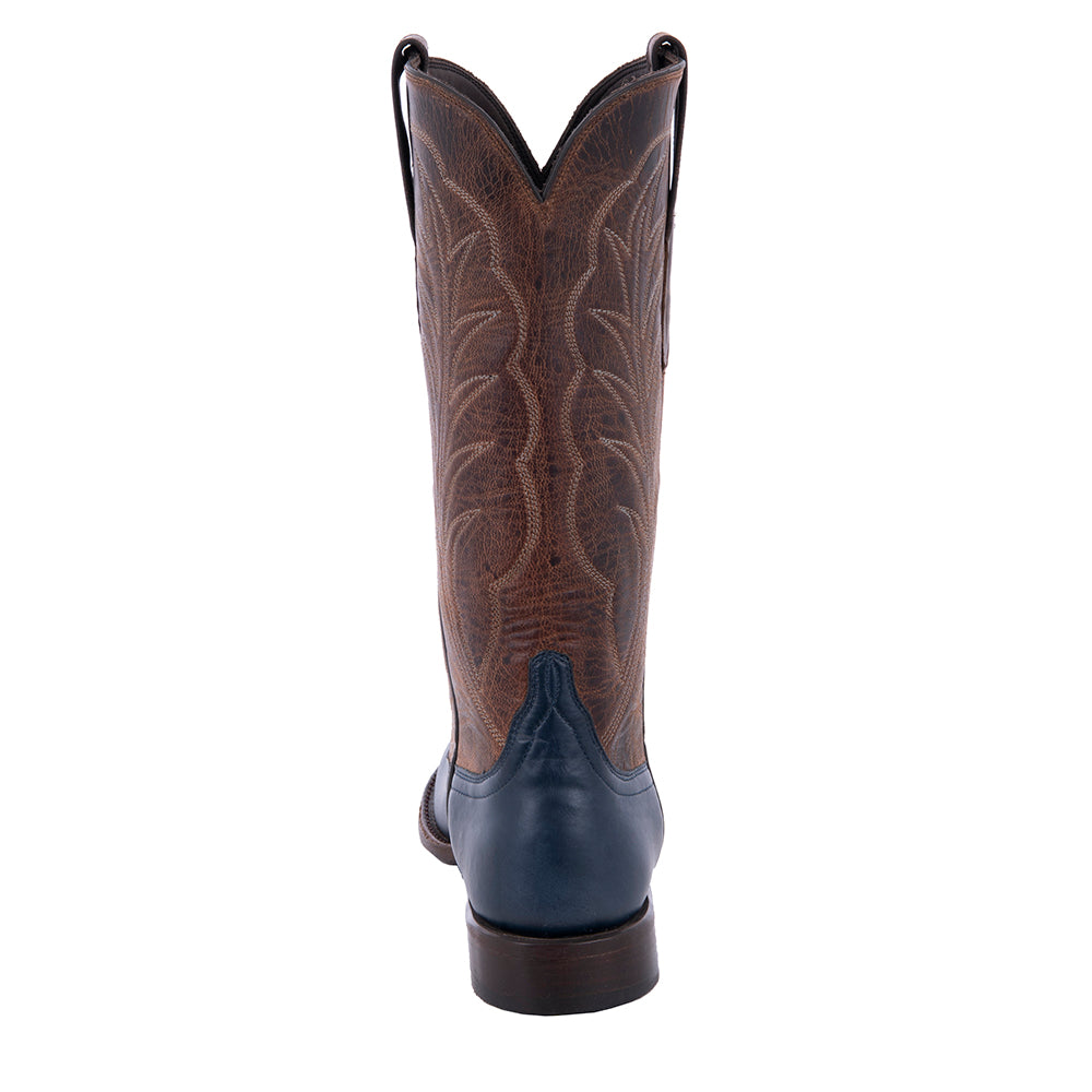 Ladies Cowboy 13" Indigo Diablo Canella Goat Winn Stitch