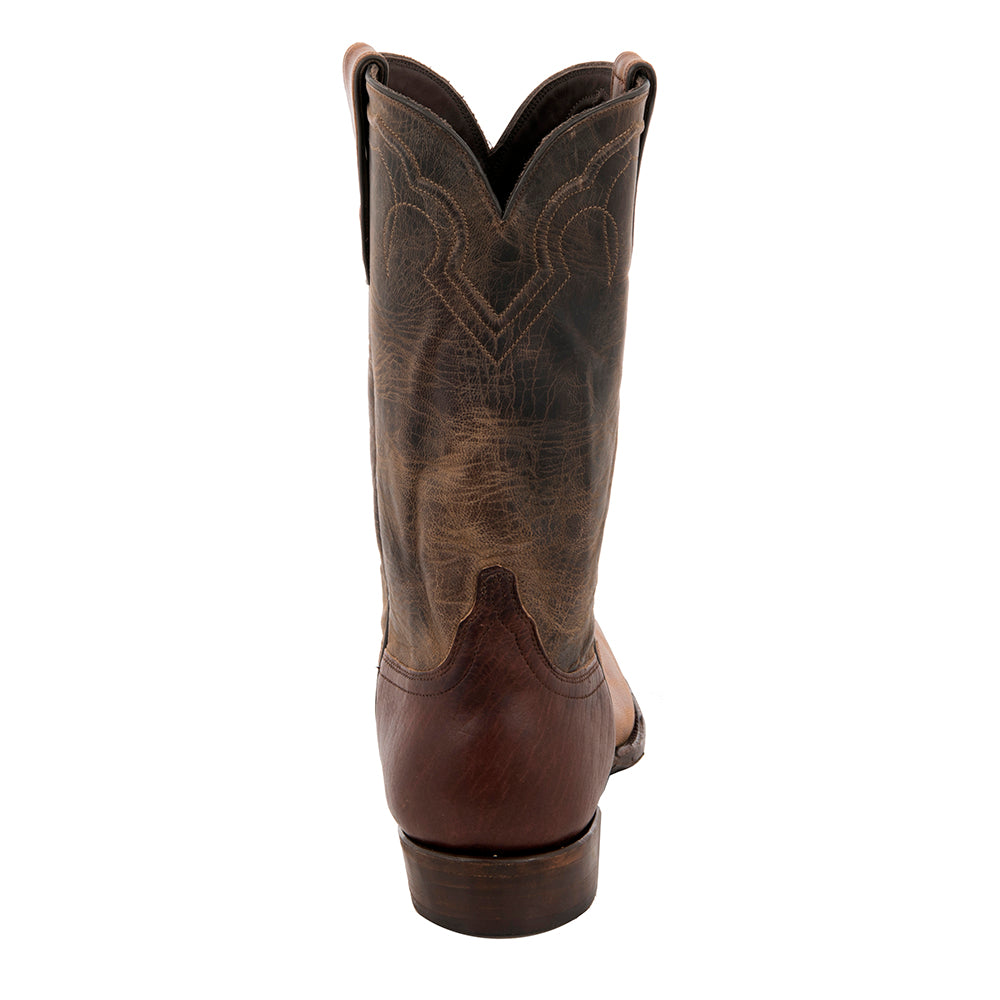 Men's Cowboy Canella Goat Arrow Stitch Tobac Goat Upper